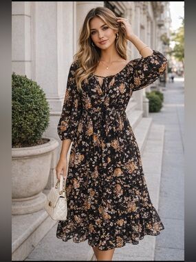 maeve button-front fit & flare tomato midi dress Summer dresses people stop you on the street to ask about :  r/femalefashionadvice
